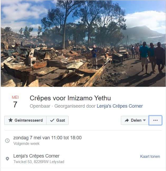 Crêpes voor Imizamo Yethu